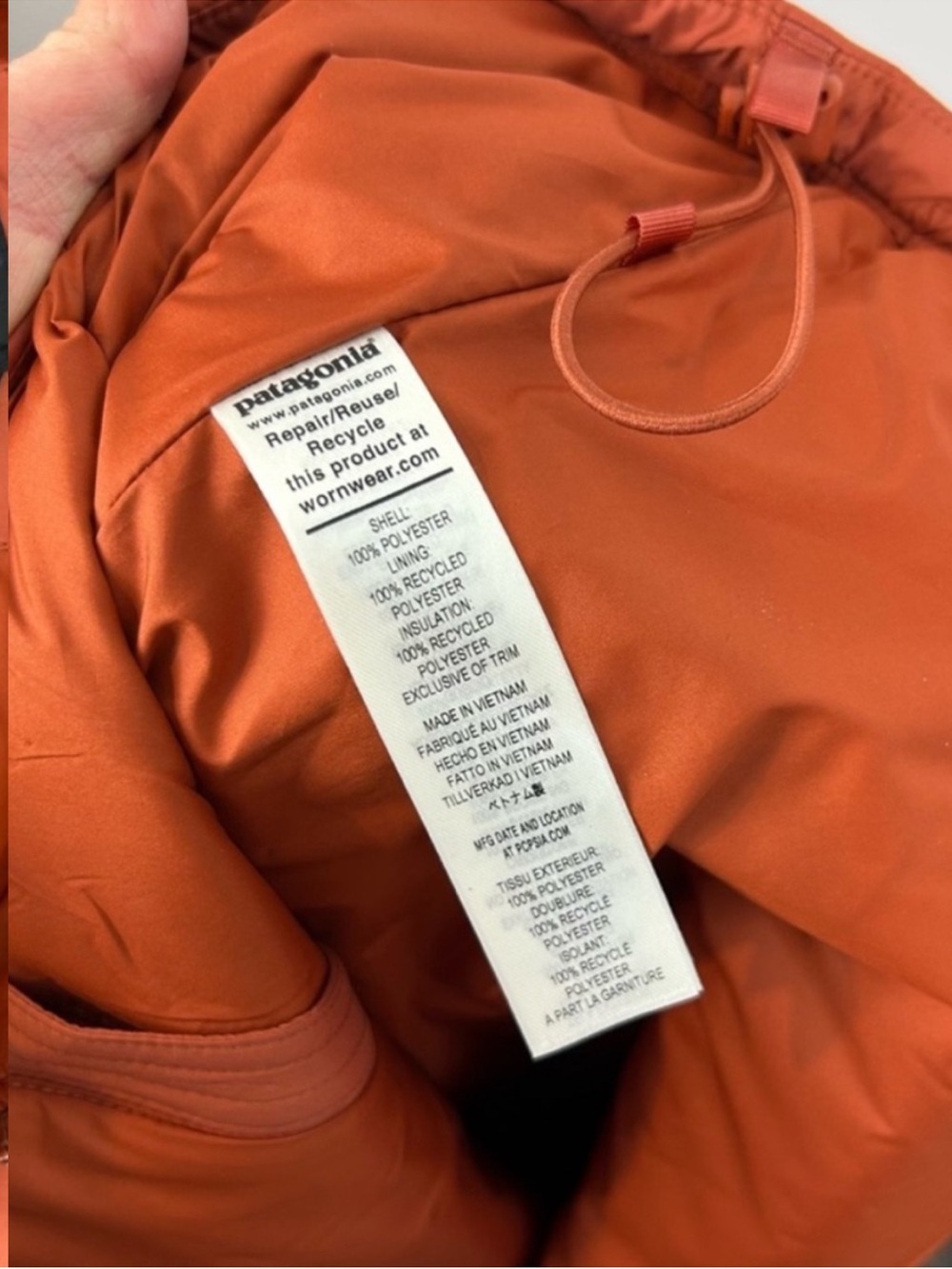 Patagonia Lost Canyon Hoody Jacket Size Medium in Burnished Red NWT - Picture 5 of 6